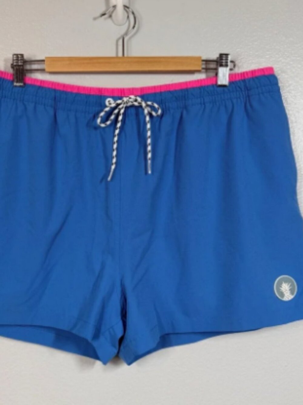 Mens Chubbies The Sea Salt Swim Trunks in Blue and Pink 5.5Inseam Sz Sm MSRP$ 70